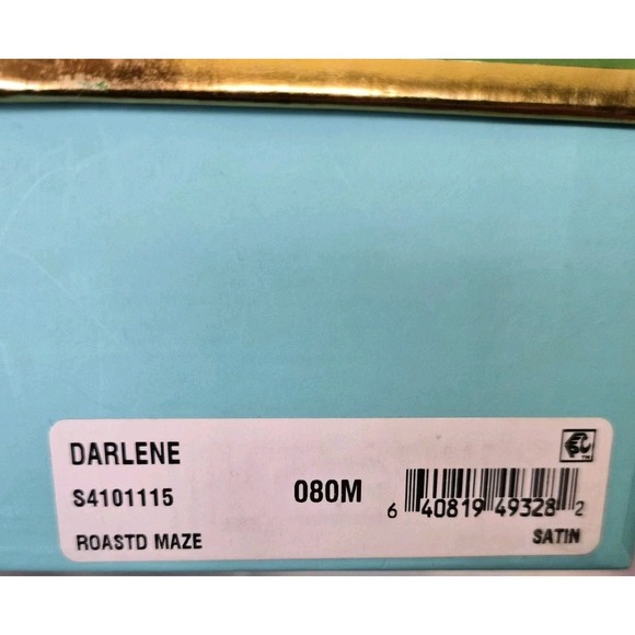 Kate Spade Darlene Satin Mules Roastd Maize Yellow Pointed‎ Toe Size 8 - Picture 10 of 10